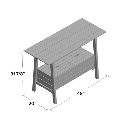 Greyleigh™ Armenta Eucalyptus Outdoor Buffet & Console Table & Reviews